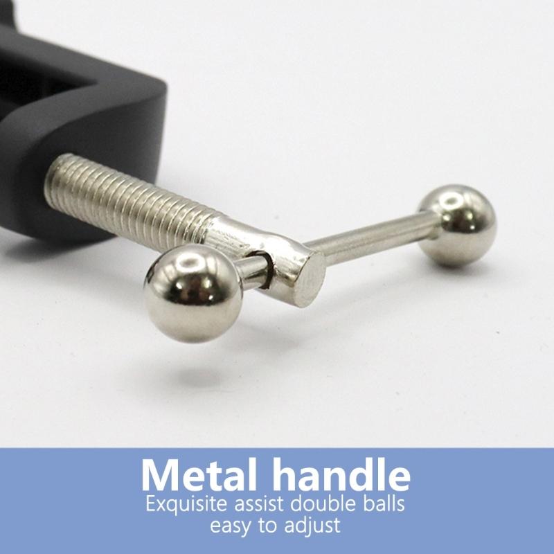 Desktop Microphone Stand Aluminum Base Heavy Duty C Clamp Stand Table Mount Clamp For Up To 55mm Desktop Thicknesses