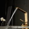 Washbasin Design Bathroom Faucet Mixer Waterfall Hot and Cold Water Taps For Basin Of Bathroom
