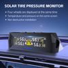 0-6.8Bar Digital LCD Display T21 Automobile Accessories Tyre Temperature Monitor USB / Solar TPMS