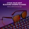 Blue Light Blocking Italian Style PC UV 8082Z01 [Cyxus] Glasses, Glasses, Glasses, Non-Prescription, Ultra-Lightweight, Protection, Stylish, Unisex,