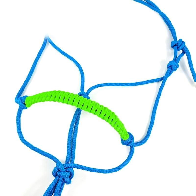 Nodo per capezza da cavallo Testiera da addestramento Corda per fettuccia Corda resistente all'usura Capezza regolabile per equitazione Resistente