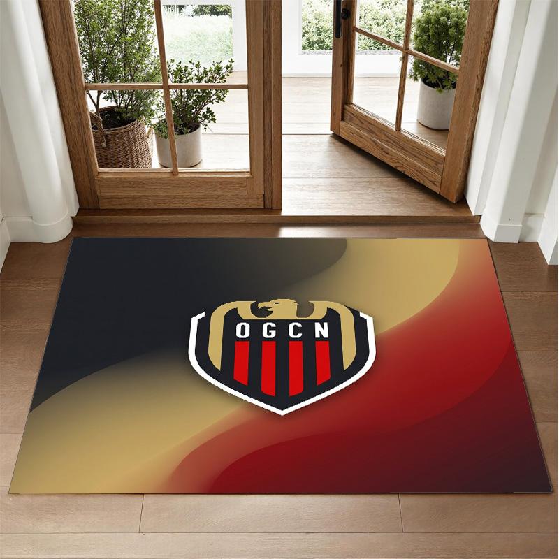 OGC Nice FC Design Crystal Velvet Rug Soft Decorative Mat for Bedroom Entrance