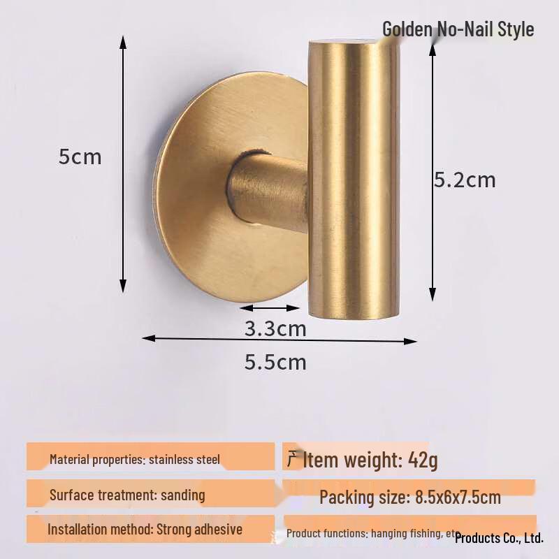 

Wutuo Drill-Free Stainless Steel Adhesive Hooks