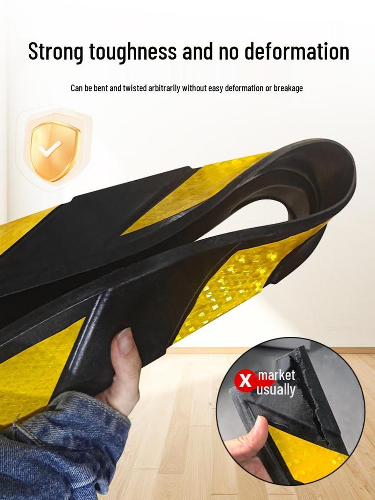 Reflective PVC Rubber Corner Protector for Parking and Staircase Safety