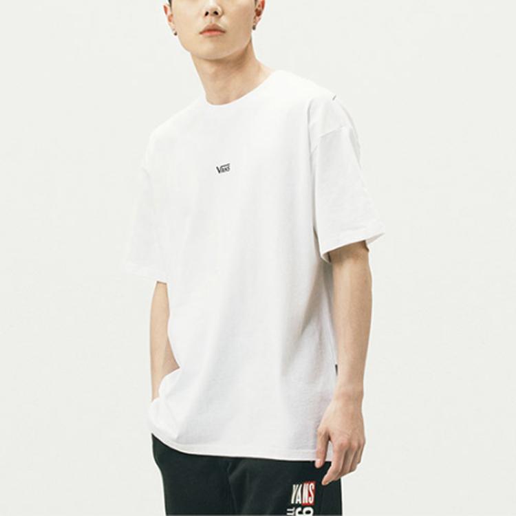 Vans T Shirts Unisex White Crew Neck Moderate Straight Fit VN0A5F2RWHT