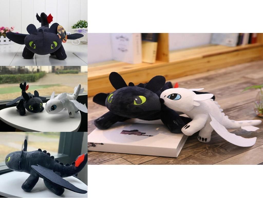 How To Train Your Dragon Toothless Night Fury Soft Plush Toy 20cm 25cm 35cm 45cm 65cm Educational Gift For Kids