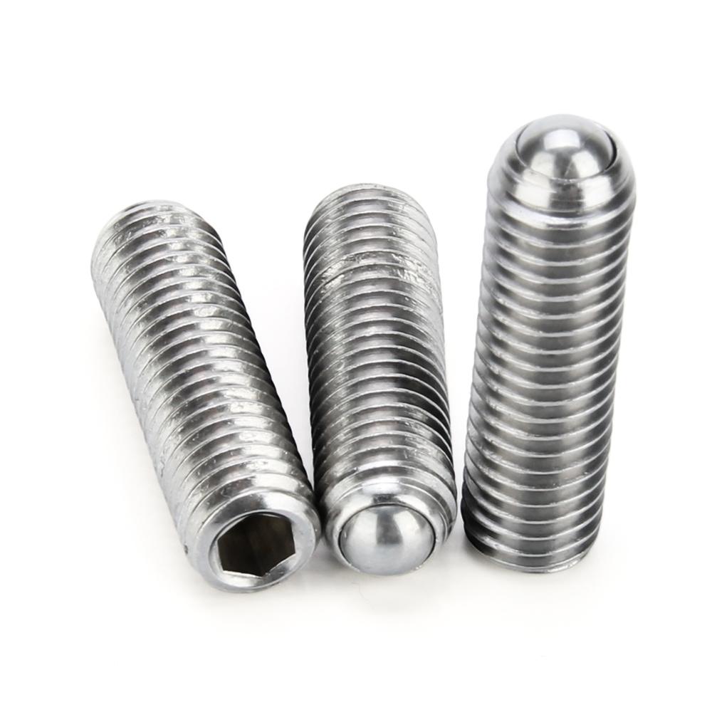 10 PZ M5 M6 M8-M16 Nero Grado 12.9 Acciaio Inossidabile 304 Esagonale Incassato Allen Sfera Spingente Punta Piatta Vite senza Testa Vite Prigioniera Bullone