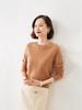 Women's Versatile Long Sleeve Knitted Sweater - Round Neck for Spring, Autumn & Winter