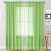 Solid Color Double String Terylene Curtain Sheer Semi-Blackout Thin Window Sheer