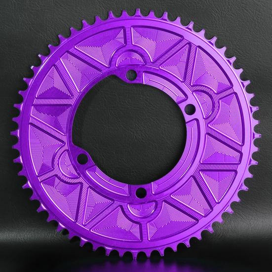 Motor Sprocket Heavy Duty Aluminum Alloy Chainring 40T To 58T Waterproof Rustproof Tooth Disc Replacement for Road Bike