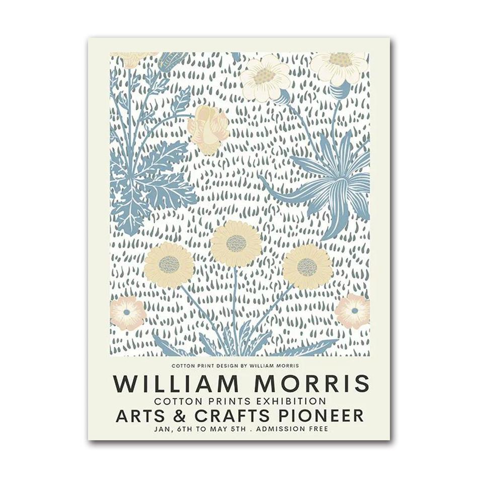 William Morris Museum Ausstellungsgalerie Wandkunst Leinwandbild Nordische Poster und Drucke Wandbilder für Wohnzimmerdekoration