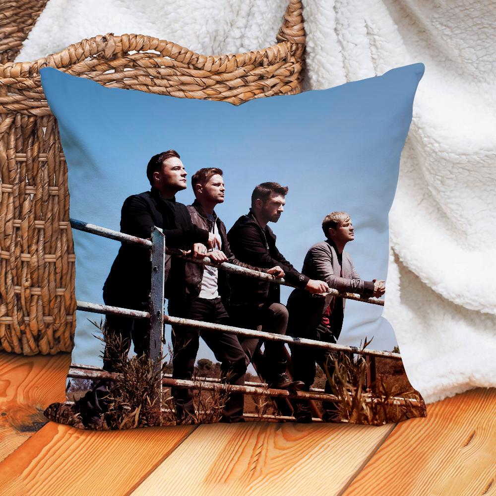 Funda de Almohada W-Westlife-S Funda para Cojín de Hogar Adecuada para Oficina Sofá Coche Adecuada para Todas las Estaciones