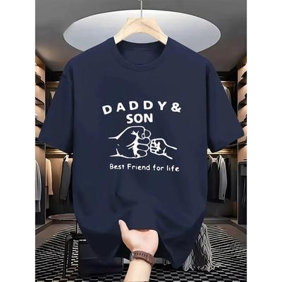 2026 Summer New Men 100_ Cotton Short Sleeve Suitable for Father's Day Gifts Casual Breathable Top Outdoor Sports T-shirt