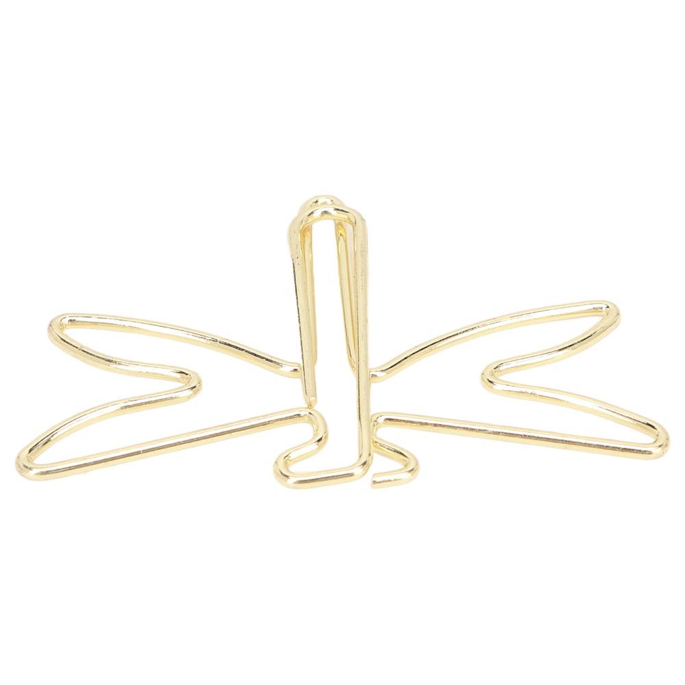 100Pcs Gold Large Cute Paperclips Electroplating Metal Jumbo Wide Clips  Office Supplies