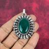 Green Onyx Pendant Handmade Gemstone Jewelry, 925 Solid Sterling Silver Pendant Unique Design Jewelry