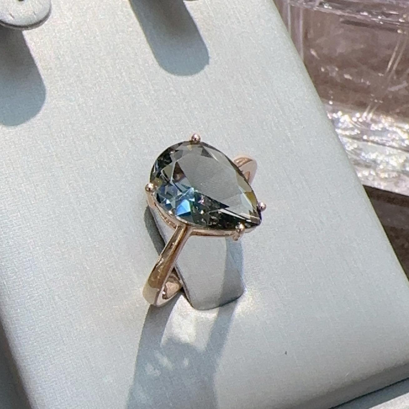 

Комплект сережок та кільця Gulkina585 з рожевого та пурпурового золота, що зберігають колір