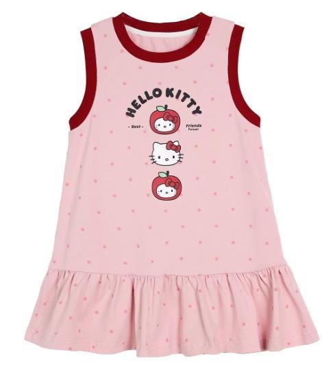 Summer Cartoon Girl Sporty Gray Tank Dress
