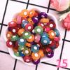 50pcs Five-pointed Star Acrylic Beads Loose Spacer Beads for Jewelry Making DIY Bracelet Accessories