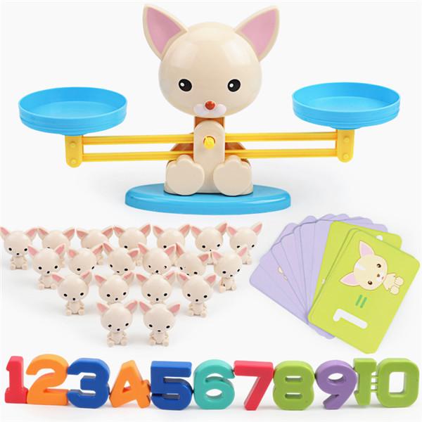 Children Monkey Dog Balance Cool Math Game Fun Learning Educational Toy Gift for Kids Boy 