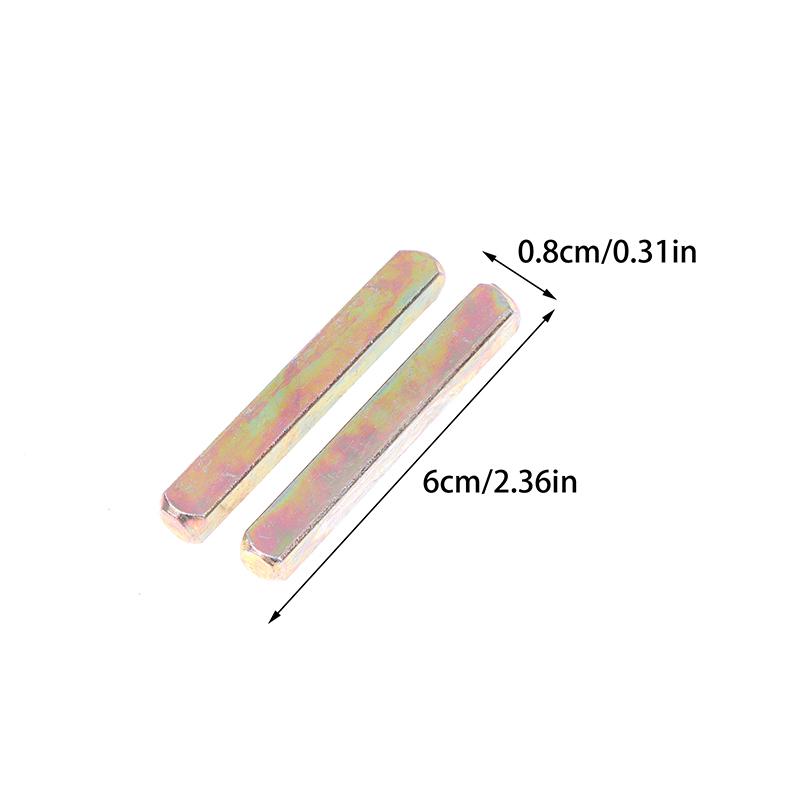 

2 шт. Длина стороны 8 мм Тяга передачи замка двери Запорный корпус Квадратная железная дверная ручка Соединительная тяга Аксессуары для дверного замка 6*0.8cm