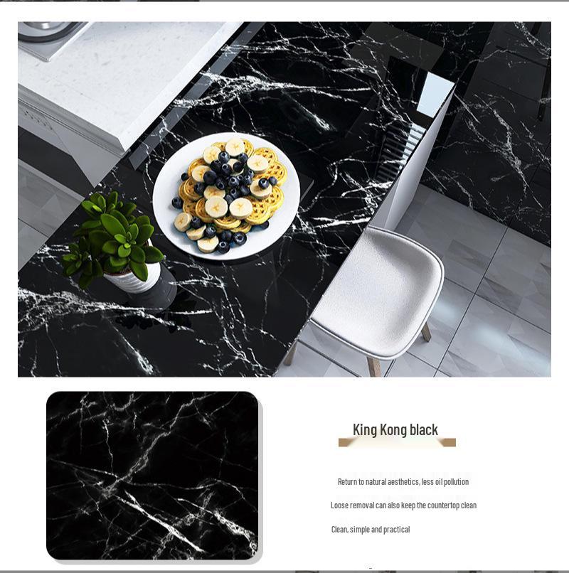 Oil-Proof, High-Temperature Resistant, Self-Adhesive Kitchen Wall Stickers - Waterproof, Moisture-Proof, and Thickened Wallpaper for Home Decoration