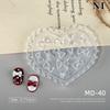 1Pcs 3D Bow Tie Nail Art Heart Shape Silicone Mold Star  Shape Mold Templates Gel Print Stencils Manicure Decoration