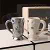 INS Gemstone Mug High Sense Coffee Cup Luxury High Value Couple Ceramic Cup Creative Gift.