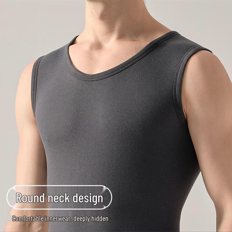 Langsha Men's Thickened Thermal Fleece Vest
