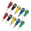 J.40003 2mm Einbaubuchse 5 Farben 30Vac?60VdcMaximum.10A Bananenbuchse mit Blattfeder für