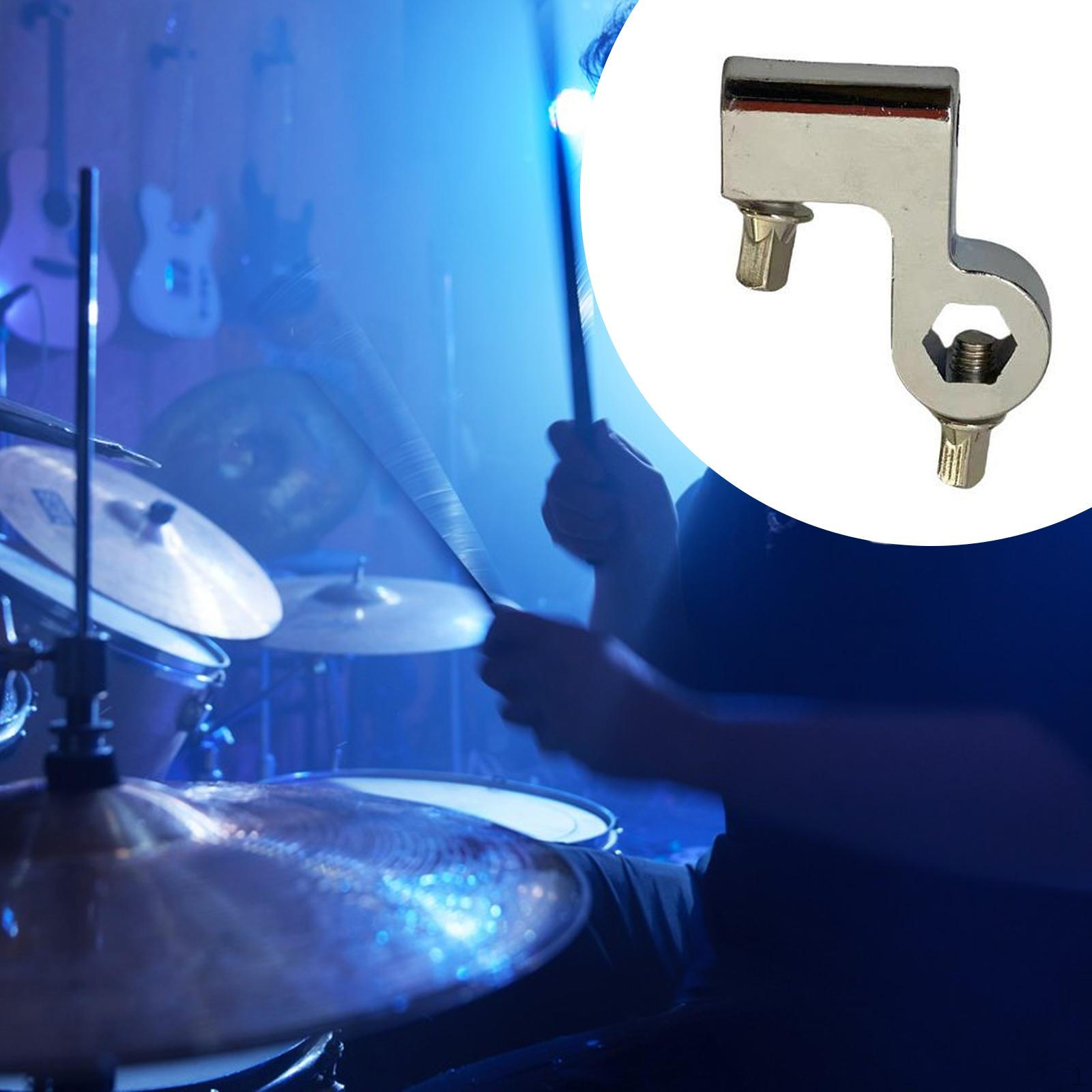 

Bass Drum Pedal Beater Holder Clip Connector Double Chain Drive System ,Replacement, Sliver