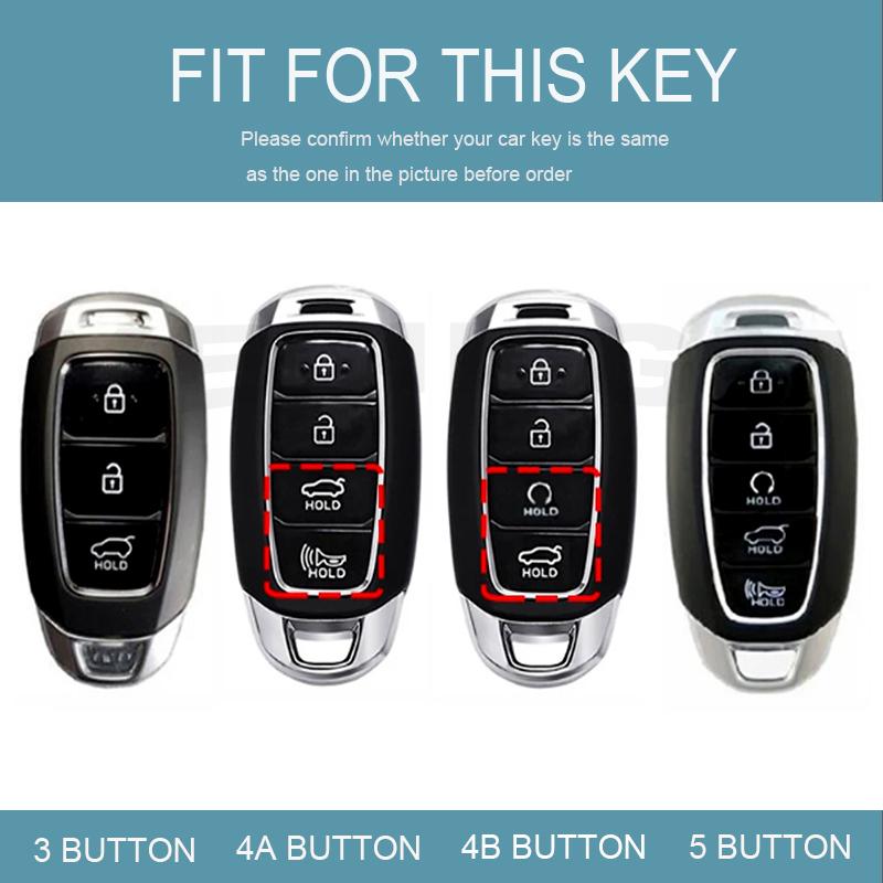 Quicksand TPU Car Remote Key Case Cover For Hyundai i30 ix25 Elantra KONA Solaris Azera Grandeur Ig TM Accent Santa Fe Palisade