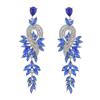 Fashion Design Style Geometric Leaf-shaped Earrings for Women