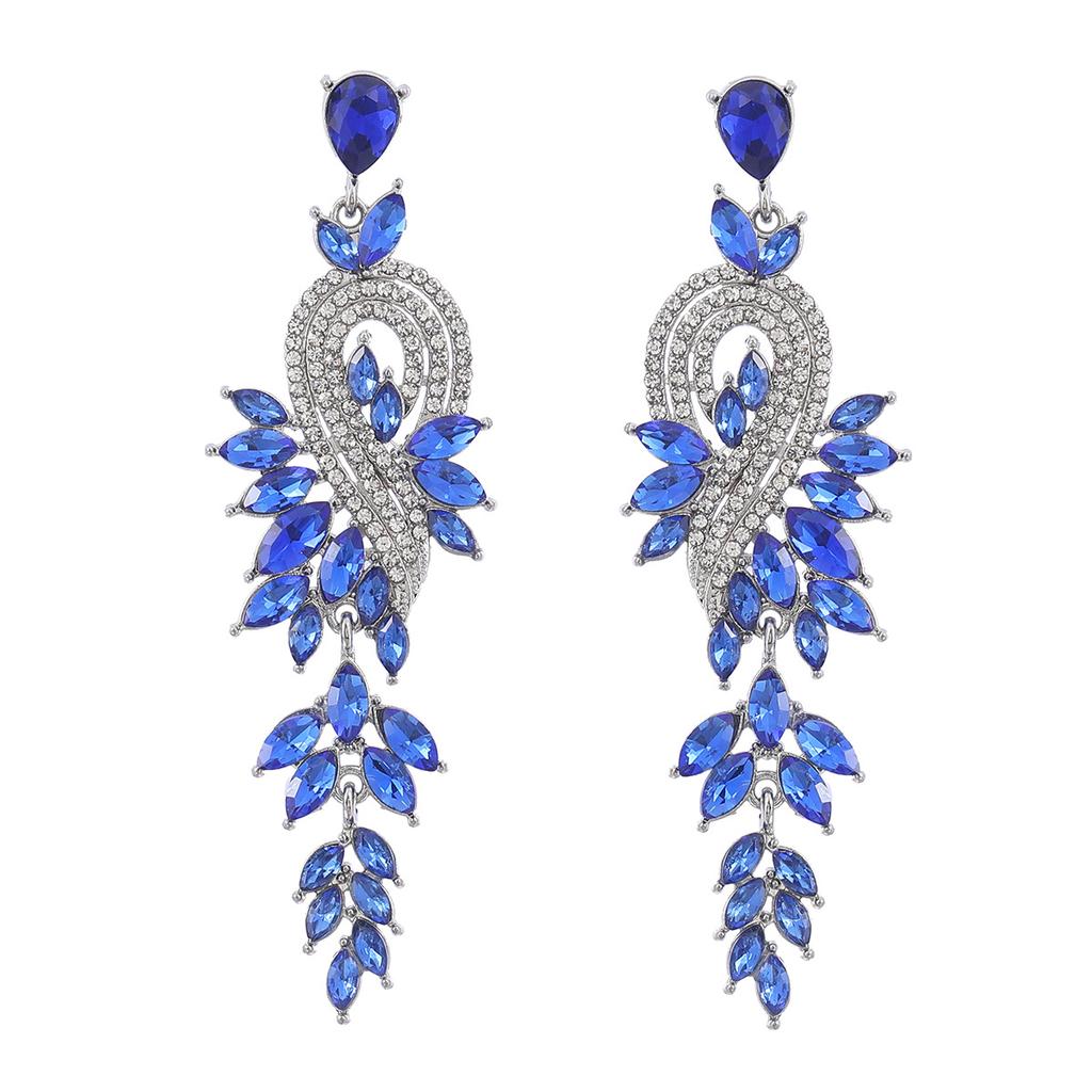 Fashion Design Style Geometric Leaf-shaped Earrings for Women