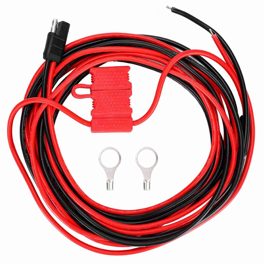 HKN4137A ABS   Metal Power Cord with Buckle for MOTOROLA Mobile Radio Black Red