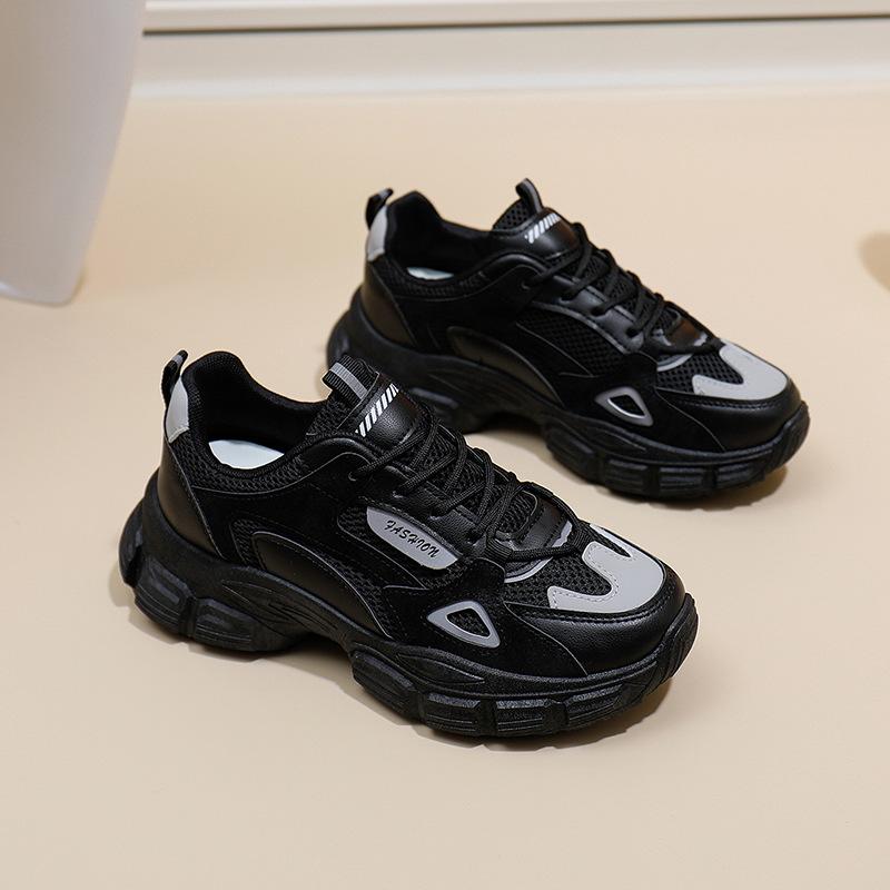 

INS в корейском стиле, новая обувь для папы, женские весенние студенческие универсальные дышащие кроссовки, повседневная обувь-лифт 6862 40