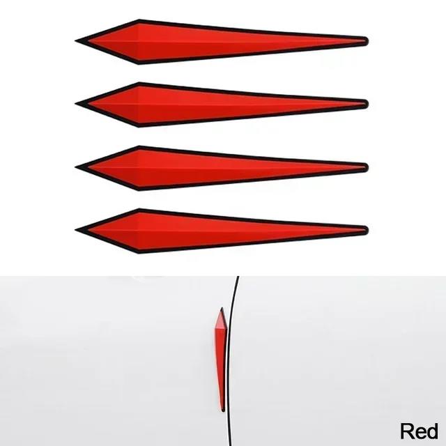 Car 4pcs Antis-scratch Protective Sticker Body Bumper Anti-collision Protection Door Rearview Mirror Edge Guard Rubber Strip Interior Mirrors 6