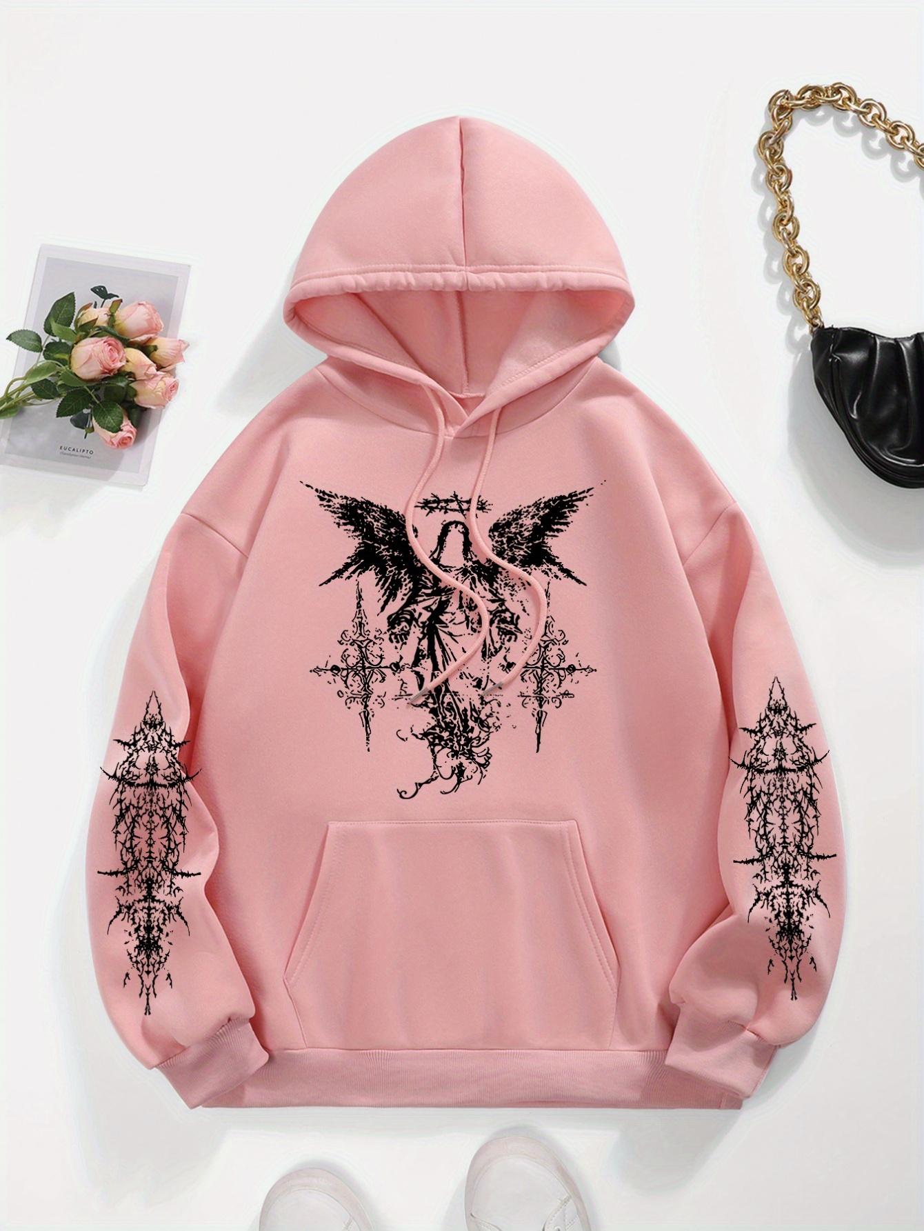 

High Street Y2K Готична толстовка на блискавці з принтом Zip Up хіп-хоп Толстовка з капюшоном Harajukus Вуличний одяг Вінтажний Пуловер толстовки M