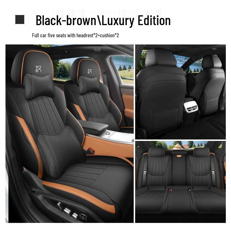 All-Season Leather Seat Covers for BYD Han L 2025 Model - Universal Fit