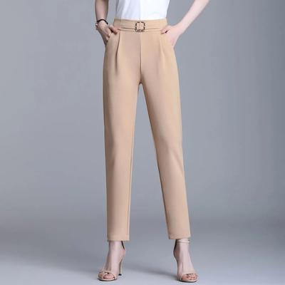 Damenhose Frühling Sommerhose Lässige Neunte Hose Damen Dünne Universal Haremshose mit Hoher Taille