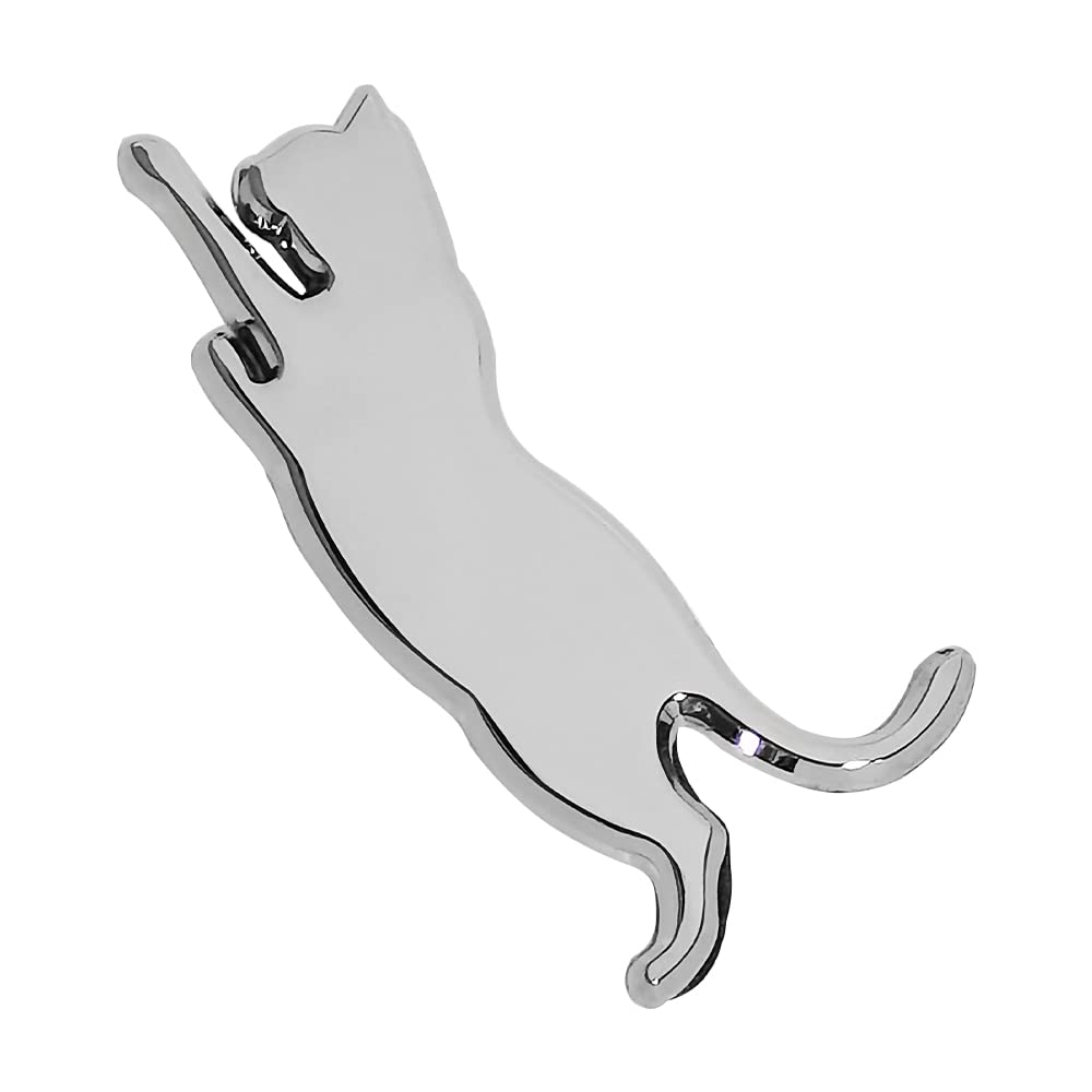 FUTWOD Cat Emblem Car Cat Sticker Cat Cute 3D Sticker Waterproof Weatherproof Cat Accessory