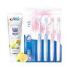 Crest Dual-Color Whitening Toothpaste & Velvet Gum Care Toothbrush Bundle