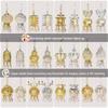 Luminous DIY Palace Lantern Fan Pendant Magnet Keychain Ornament - Ancient Style Accessory