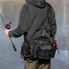 Taktischer Tarn-Multifunktions-Angelrucksack: Outdoor Hüft-, Brust- und Rutentasche mit großem Fassungsvermögen