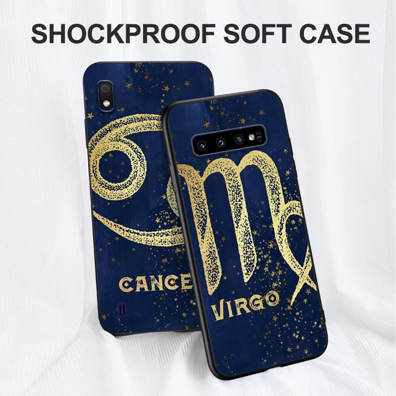 Black Tpu Case For Samsung Galaxy A6 A8 A9 2018 Plus Constellation Sign