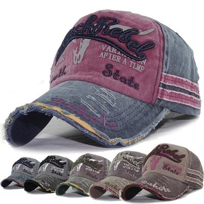 Cap Summer Cap Vintage Cotton Baseball Cap Unisex Distressed Snapback Trucker Hat