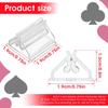 24/48Pcs Mini Clear Stands Place Card Holders Table Number Stands Card Base Stand for Table Photos Games Wedding Party Decor
