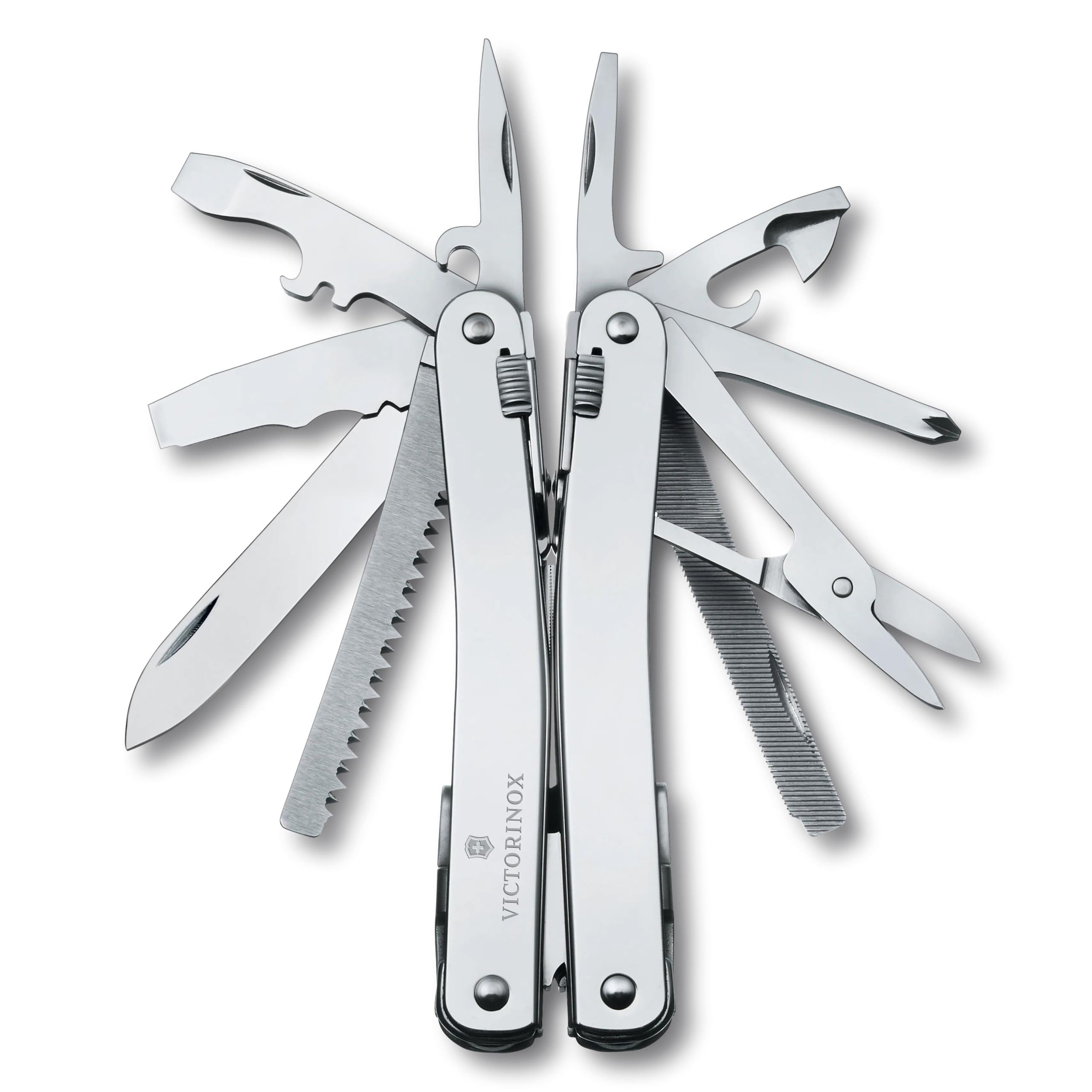 VICTORINOX Swiss Tool Spirit X Pliers Multi-Tool 24 Functions Lock Leather Case Swiss-Made Model 3.0224.L