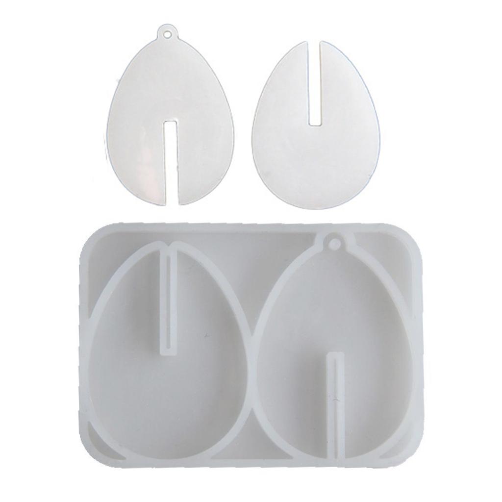 Portable Silicone Mold Jewelry Making Moulds Eggs Hanging Pendant Molds for Creating Cement and Plaster Hanging Art