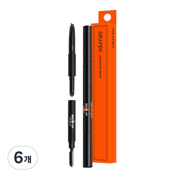 

Graphen Browup Mens Eyebrow, Dark Brown, 6 шт, лучшая мужская косметика Кореи