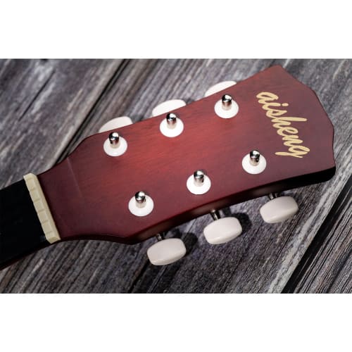 Musiclily 3-piece Acoustic Guitar Tuner Set, Nickel